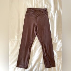 Lululemon Align High Rise Crop Criss Cross Waist